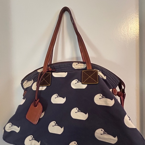 Dooney & Bourke Blue and White Nautical Tote - Picture 2 of 10